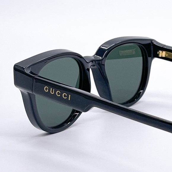 NEW GUCCI GG1237S 004 UNISEX SUNGLASSES GUCCI GG1237S BLACK GREEN EYEWEAR - Picture 6 of 12